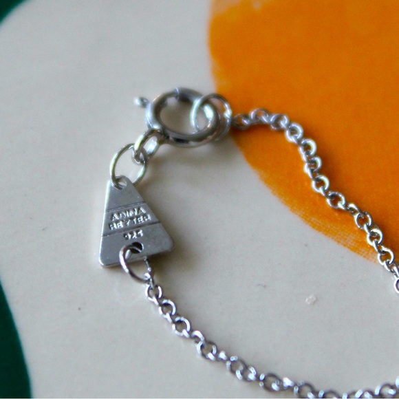 Adina Reyter Sterling Silver Diamond Disc Necklace - Picture 4 of 6